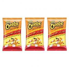 Cheetos Crunchy Flamin Hot Corn Chips 3X190G