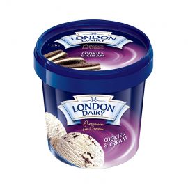 London Dairy Cookies & Cream Ice Cream 1Litre