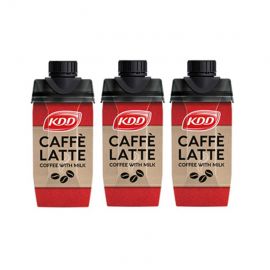 KDD Cafe Latte Coffee With Full Cream Milk 3X250Ml