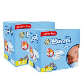 Sanita Bambi New Born Size 1 (2 - 4Kg) Diapers 136's